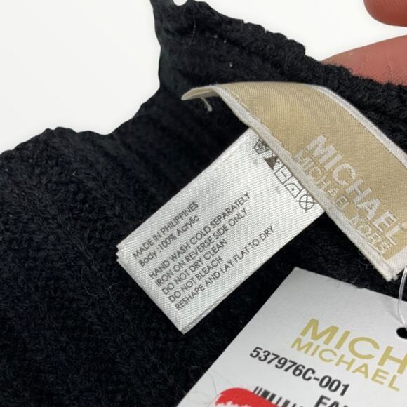 MICHAEL Michael Kors Studed Logo Knit Scarf NEW - Picture 4 of 4